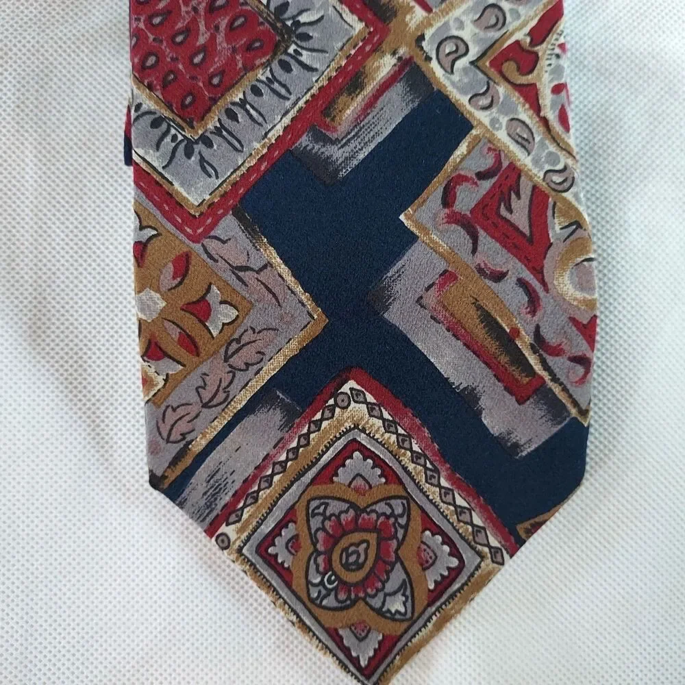Vintage Christian Dior Monsieur Tie Made in USA Italian Silk Mens Neck Tie